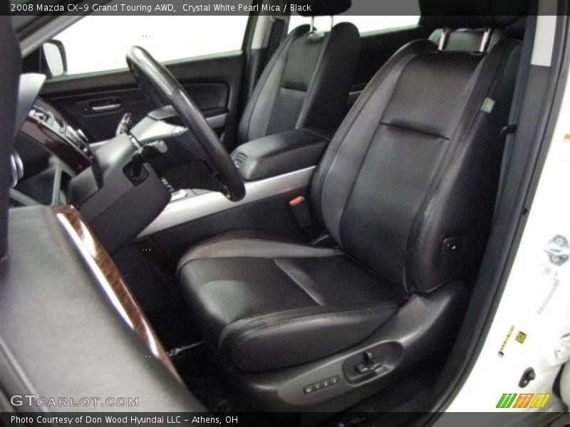 Crystal White Pearl Mica / Black 2008 Mazda CX-9 Grand Touring AWD