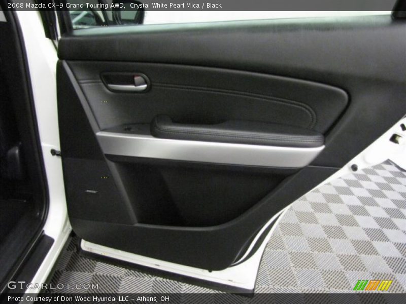 Crystal White Pearl Mica / Black 2008 Mazda CX-9 Grand Touring AWD