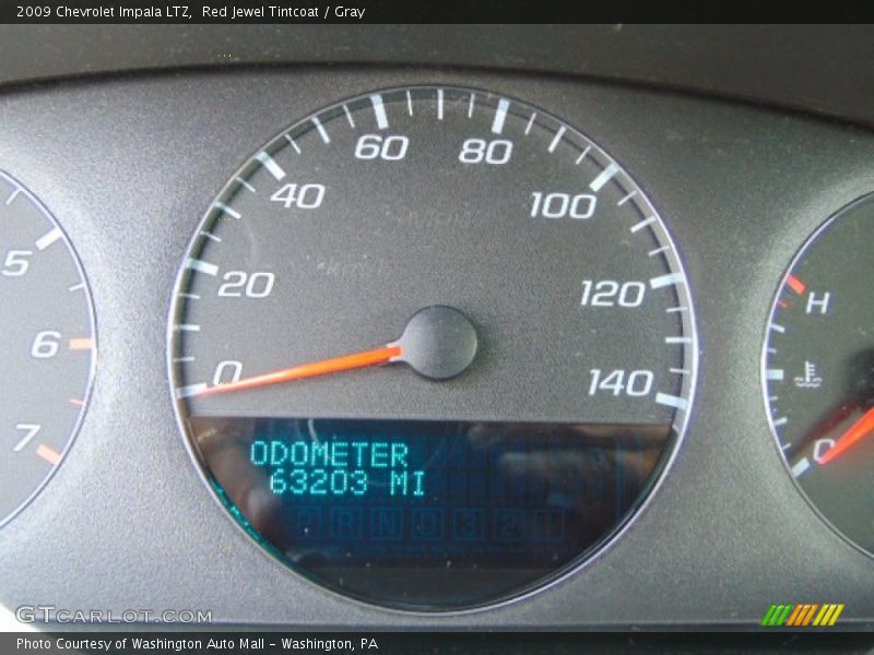 Red Jewel Tintcoat / Gray 2009 Chevrolet Impala LTZ