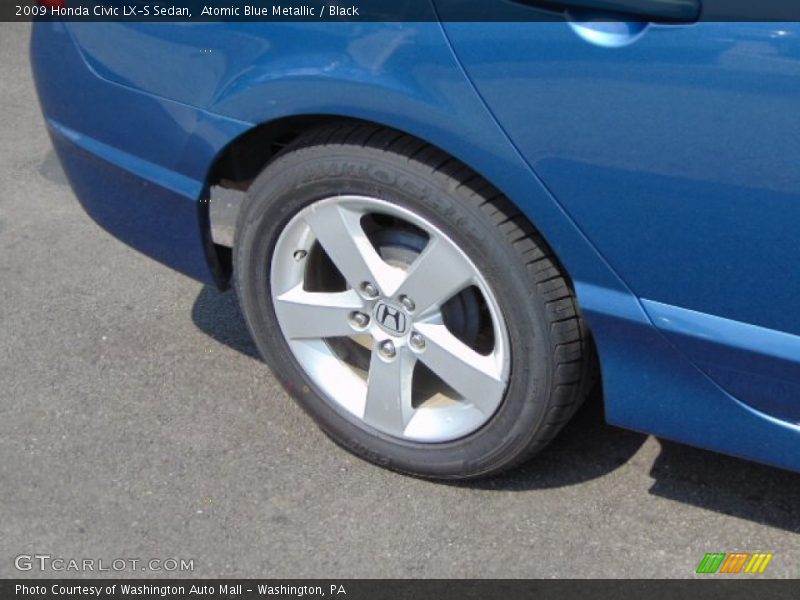 Atomic Blue Metallic / Black 2009 Honda Civic LX-S Sedan