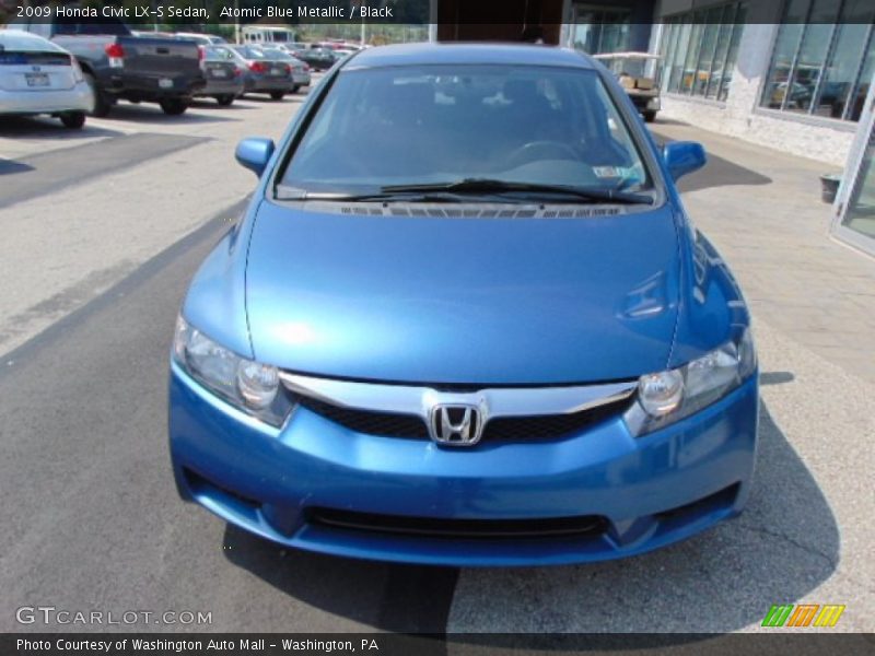 Atomic Blue Metallic / Black 2009 Honda Civic LX-S Sedan