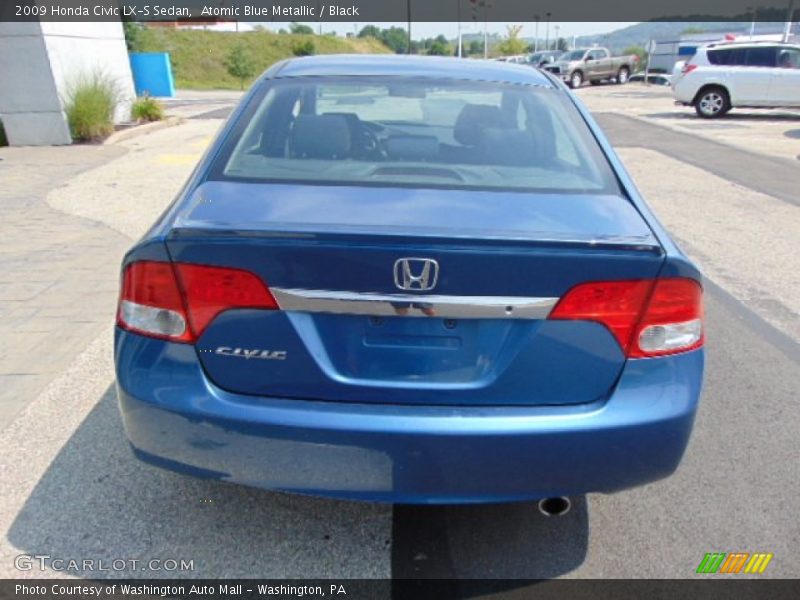 Atomic Blue Metallic / Black 2009 Honda Civic LX-S Sedan