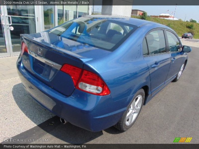 Atomic Blue Metallic / Black 2009 Honda Civic LX-S Sedan