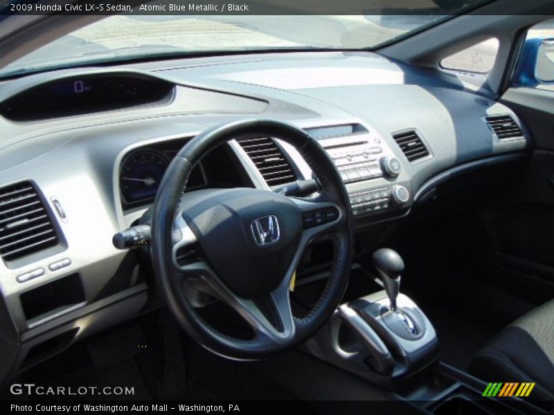 Atomic Blue Metallic / Black 2009 Honda Civic LX-S Sedan
