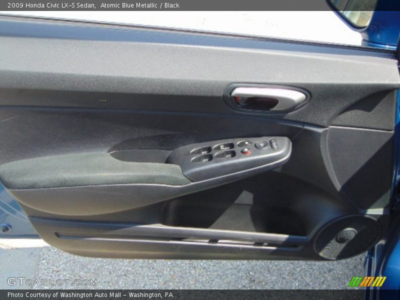 Atomic Blue Metallic / Black 2009 Honda Civic LX-S Sedan