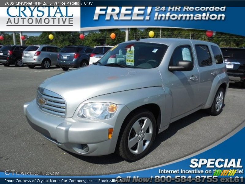 Silver Ice Metallic / Gray 2009 Chevrolet HHR LS