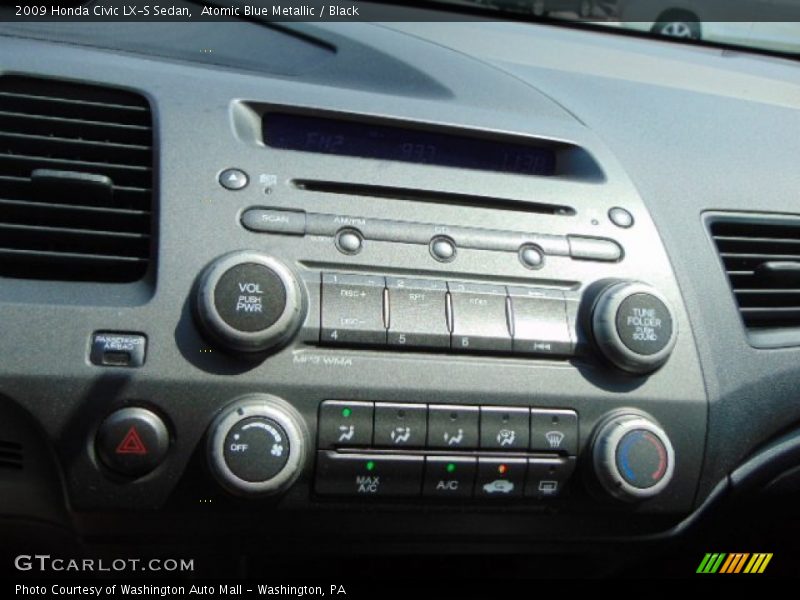 Atomic Blue Metallic / Black 2009 Honda Civic LX-S Sedan
