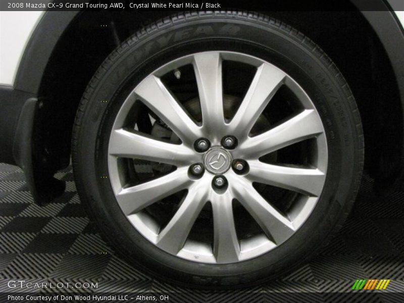 Crystal White Pearl Mica / Black 2008 Mazda CX-9 Grand Touring AWD