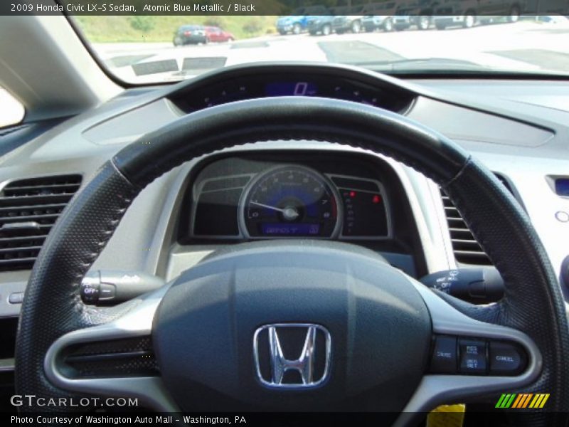 Atomic Blue Metallic / Black 2009 Honda Civic LX-S Sedan