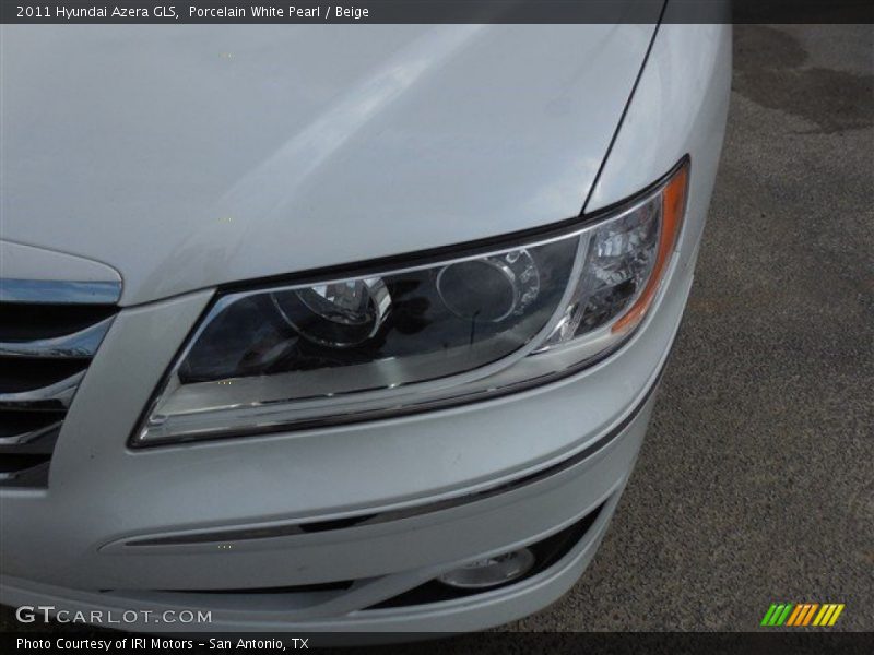Porcelain White Pearl / Beige 2011 Hyundai Azera GLS
