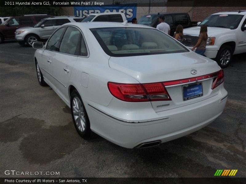 Porcelain White Pearl / Beige 2011 Hyundai Azera GLS