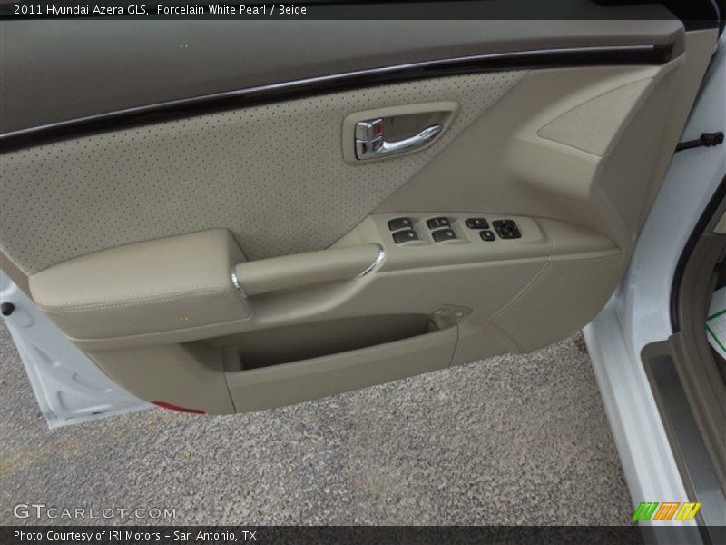 Porcelain White Pearl / Beige 2011 Hyundai Azera GLS