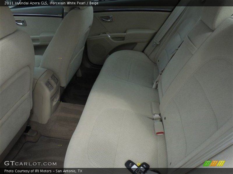 Porcelain White Pearl / Beige 2011 Hyundai Azera GLS