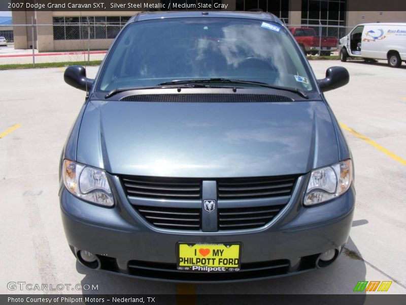 Silver Steel Metallic / Medium Slate Gray 2007 Dodge Grand Caravan SXT