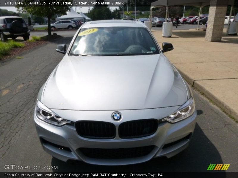 Glacier Silver Metallic / Black 2013 BMW 3 Series 335i xDrive Sedan