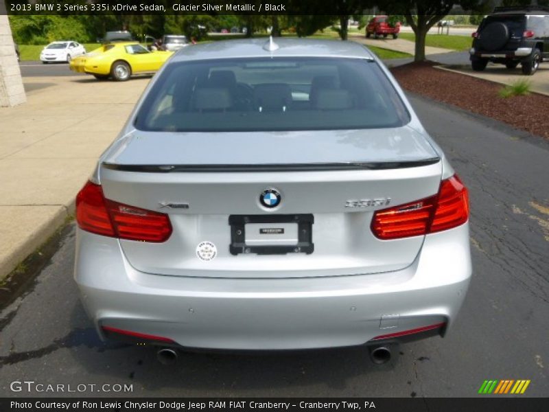 Glacier Silver Metallic / Black 2013 BMW 3 Series 335i xDrive Sedan