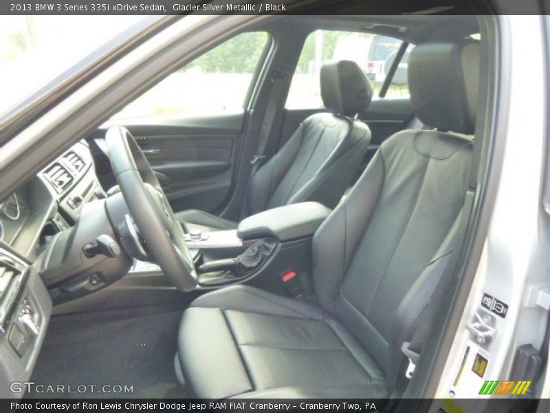 Glacier Silver Metallic / Black 2013 BMW 3 Series 335i xDrive Sedan