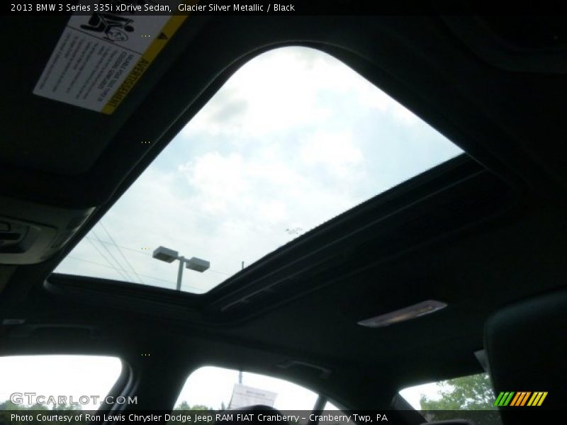 Glacier Silver Metallic / Black 2013 BMW 3 Series 335i xDrive Sedan