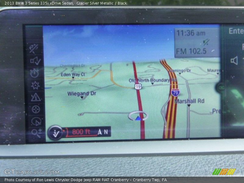 Glacier Silver Metallic / Black 2013 BMW 3 Series 335i xDrive Sedan