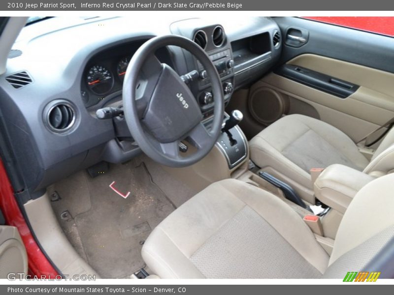 Inferno Red Crystal Pearl / Dark Slate Gray/Pebble Beige 2010 Jeep Patriot Sport