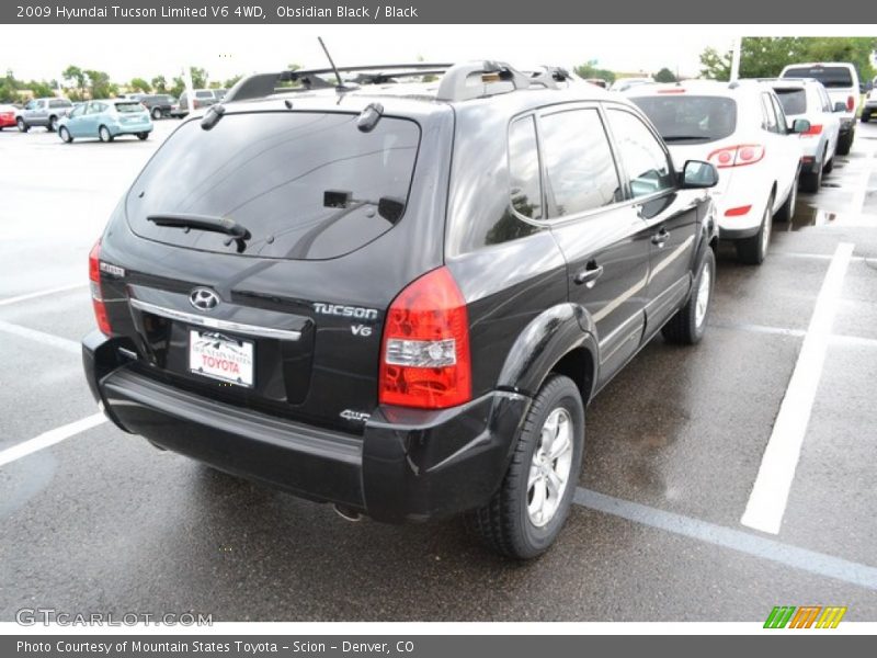 Obsidian Black / Black 2009 Hyundai Tucson Limited V6 4WD