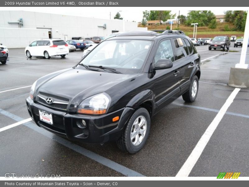 Obsidian Black / Black 2009 Hyundai Tucson Limited V6 4WD