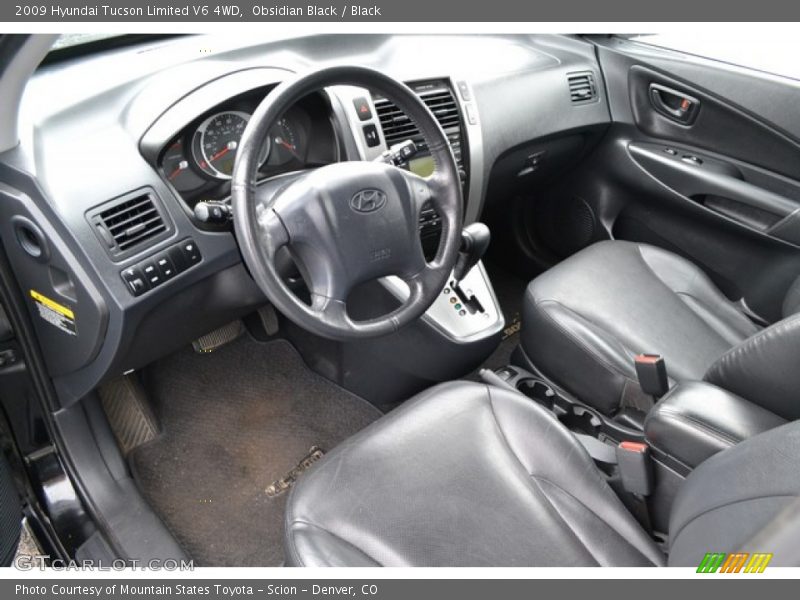 Obsidian Black / Black 2009 Hyundai Tucson Limited V6 4WD