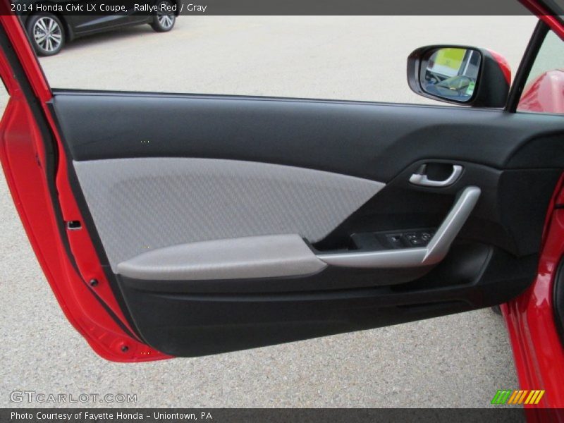 Rallye Red / Gray 2014 Honda Civic LX Coupe