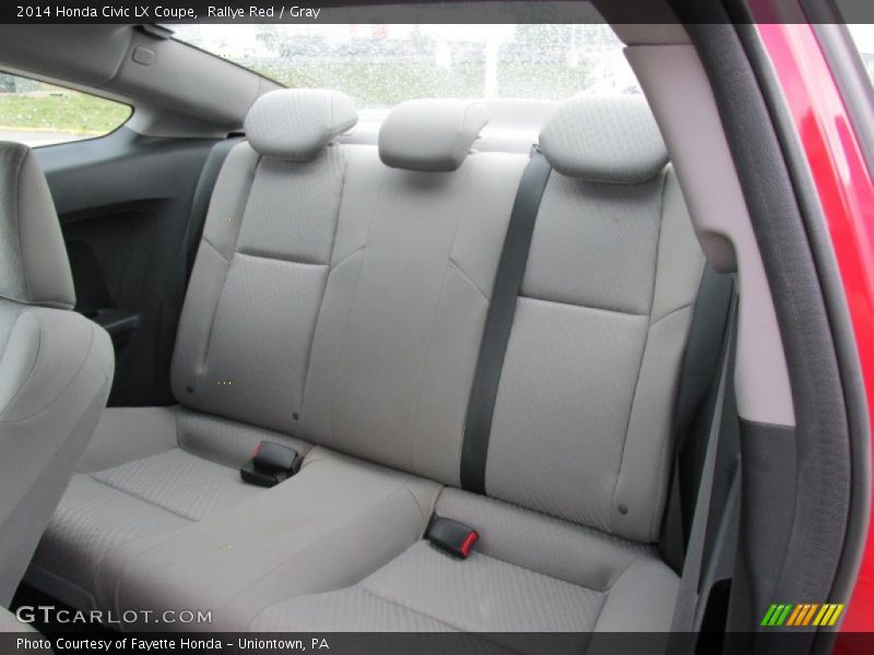 Rallye Red / Gray 2014 Honda Civic LX Coupe