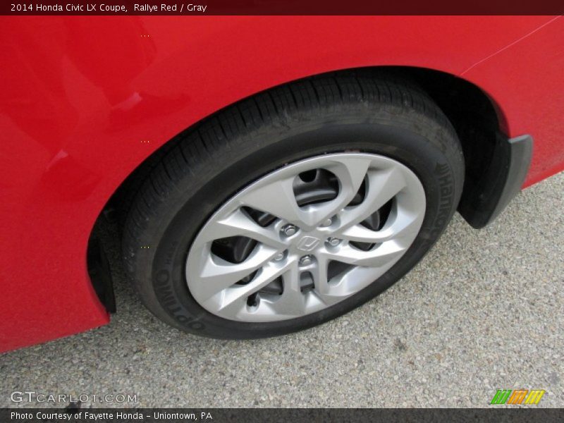 Rallye Red / Gray 2014 Honda Civic LX Coupe