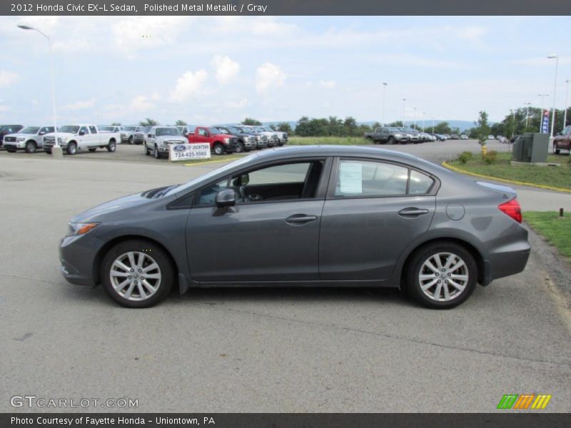 Polished Metal Metallic / Gray 2012 Honda Civic EX-L Sedan