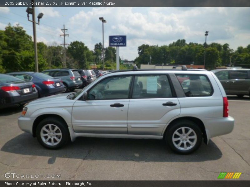 Platinum Silver Metallic / Gray 2005 Subaru Forester 2.5 XS