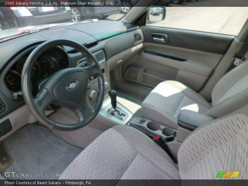 Platinum Silver Metallic / Gray 2005 Subaru Forester 2.5 XS