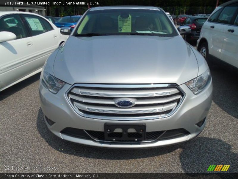 Ingot Silver Metallic / Dune 2013 Ford Taurus Limited