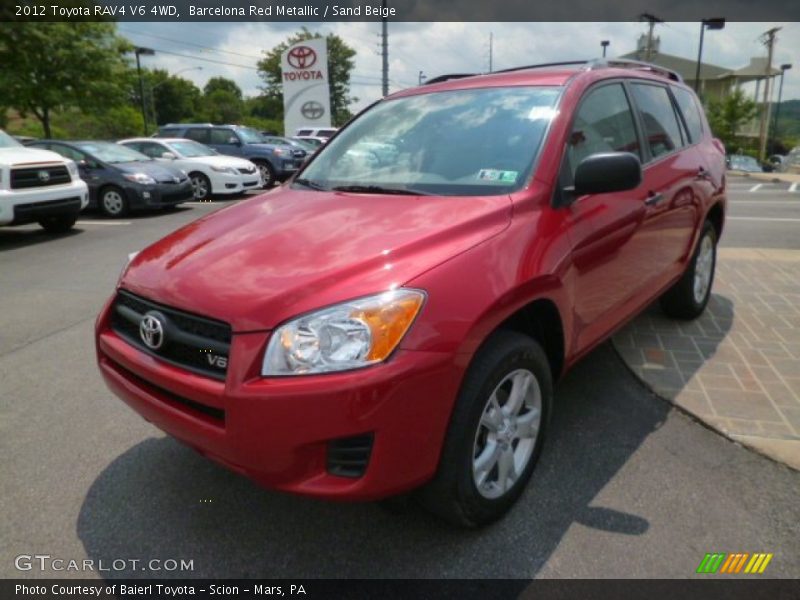 Barcelona Red Metallic / Sand Beige 2012 Toyota RAV4 V6 4WD