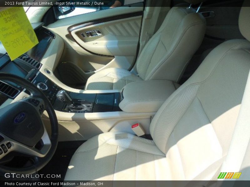 Ingot Silver Metallic / Dune 2013 Ford Taurus Limited