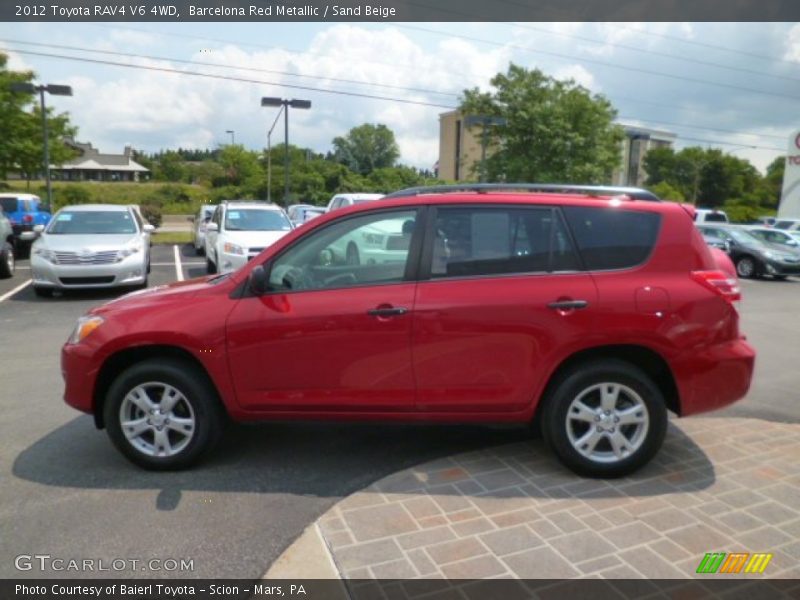 Barcelona Red Metallic / Sand Beige 2012 Toyota RAV4 V6 4WD