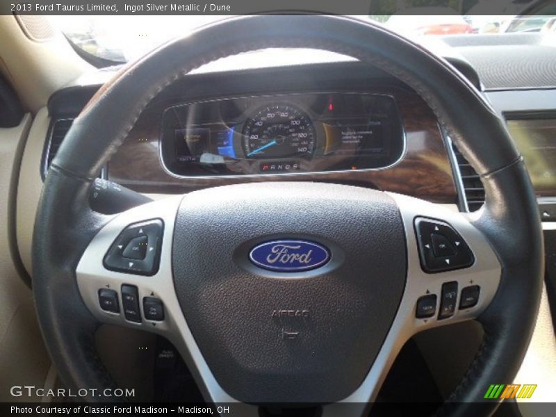 Ingot Silver Metallic / Dune 2013 Ford Taurus Limited
