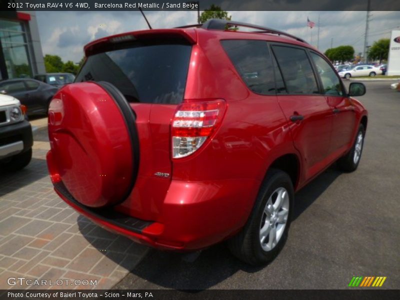 Barcelona Red Metallic / Sand Beige 2012 Toyota RAV4 V6 4WD