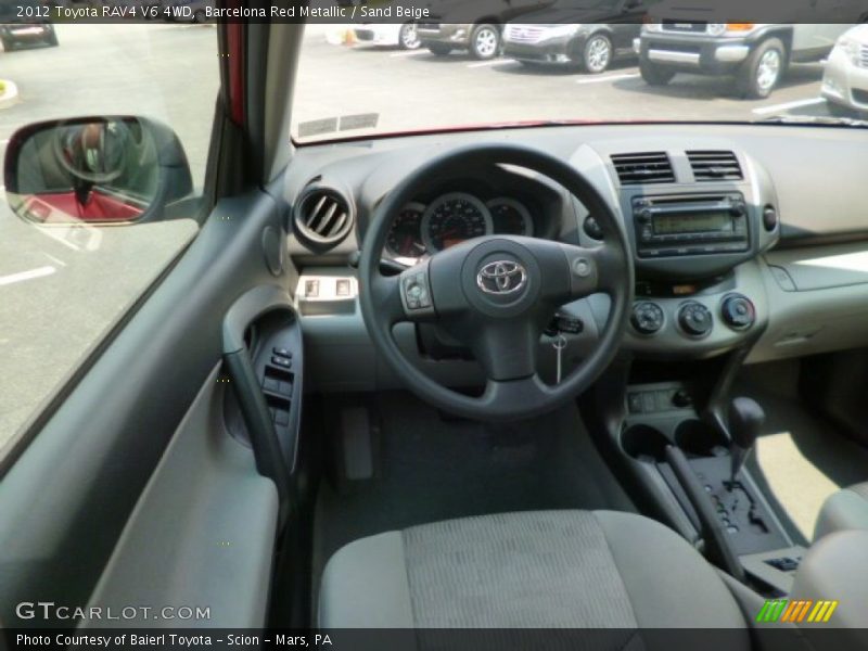 Barcelona Red Metallic / Sand Beige 2012 Toyota RAV4 V6 4WD