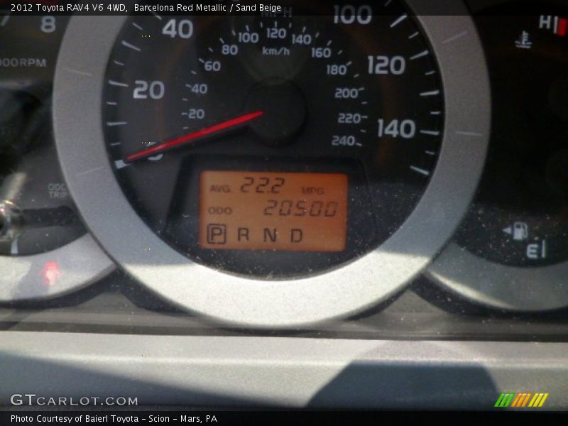 Barcelona Red Metallic / Sand Beige 2012 Toyota RAV4 V6 4WD