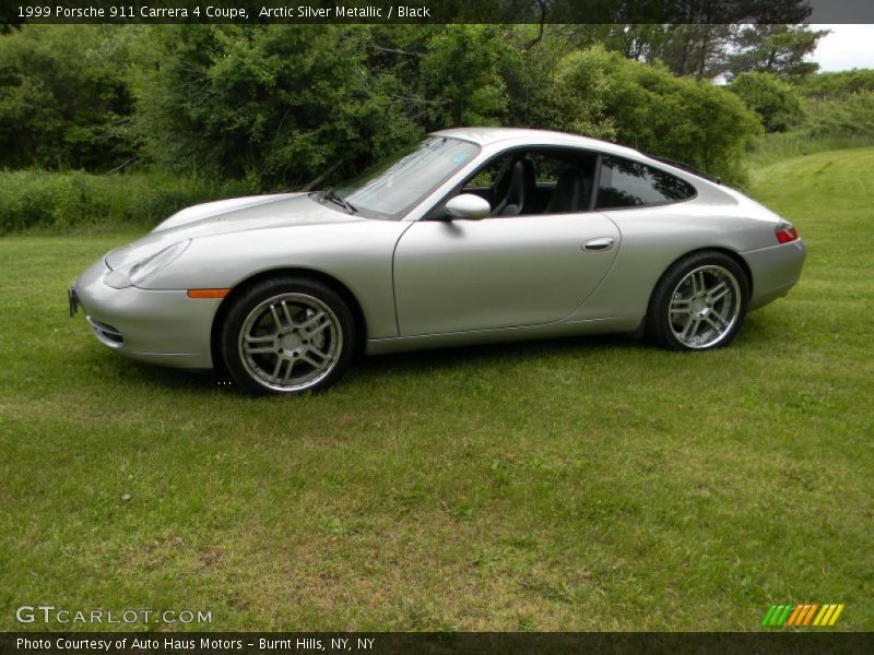 Arctic Silver Metallic / Black 1999 Porsche 911 Carrera 4 Coupe