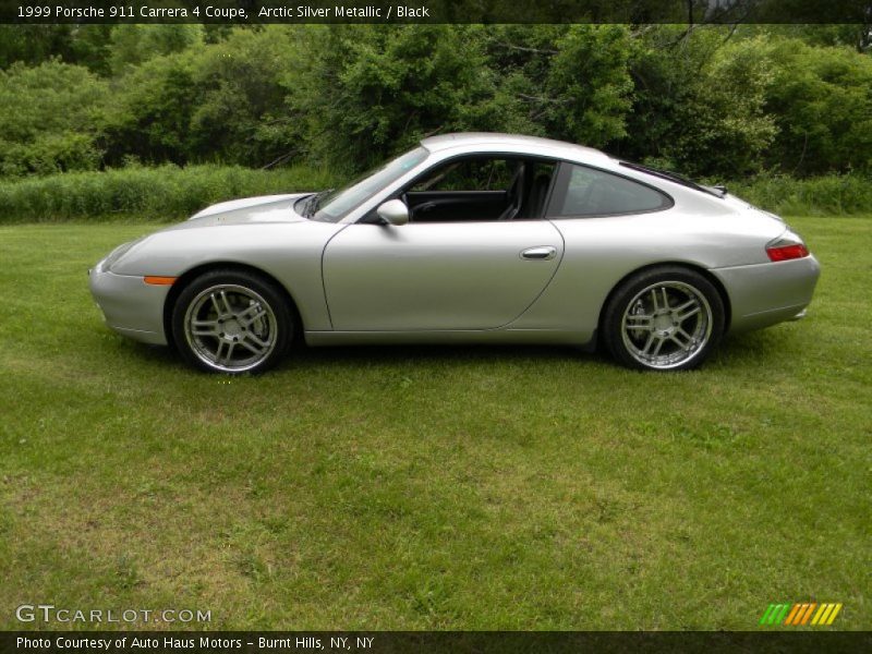 Arctic Silver Metallic / Black 1999 Porsche 911 Carrera 4 Coupe