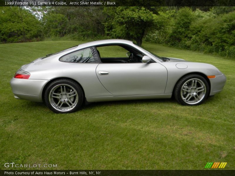 Arctic Silver Metallic / Black 1999 Porsche 911 Carrera 4 Coupe
