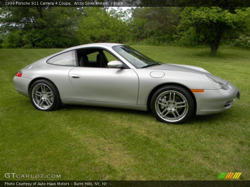 Arctic Silver Metallic / Black 1999 Porsche 911 Carrera 4 Coupe