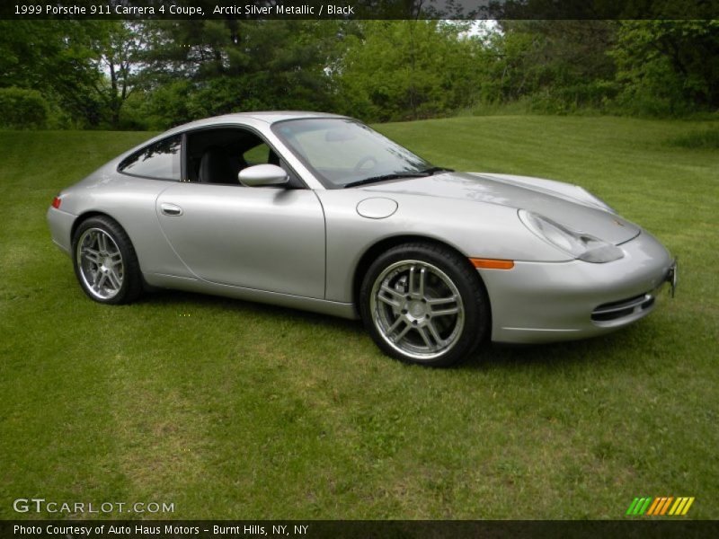 Arctic Silver Metallic / Black 1999 Porsche 911 Carrera 4 Coupe