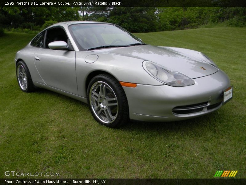 Arctic Silver Metallic / Black 1999 Porsche 911 Carrera 4 Coupe