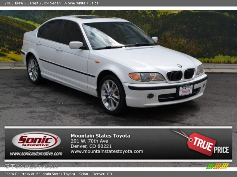 Alpine White / Beige 2003 BMW 3 Series 330xi Sedan