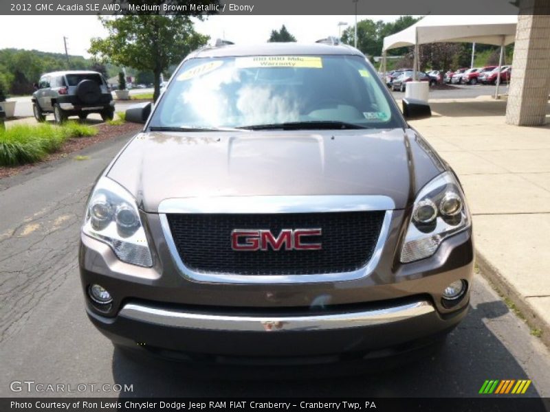 Medium Brown Metallic / Ebony 2012 GMC Acadia SLE AWD