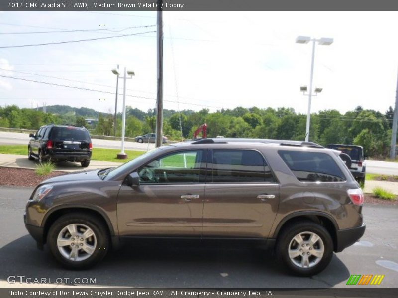 Medium Brown Metallic / Ebony 2012 GMC Acadia SLE AWD